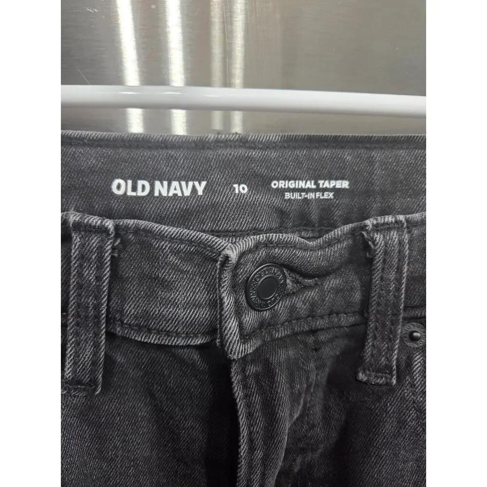 Charcoal Flex Taper Jeans - Old Navy - 10